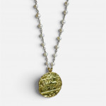 The Victory Chariot Coin & Pearl Pendant - Sterling Silver 925